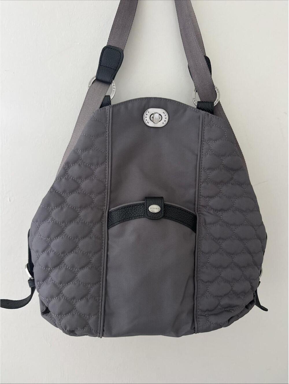 Mosey Gray/Lavender Convertible Backpack Bag Travel Packable New